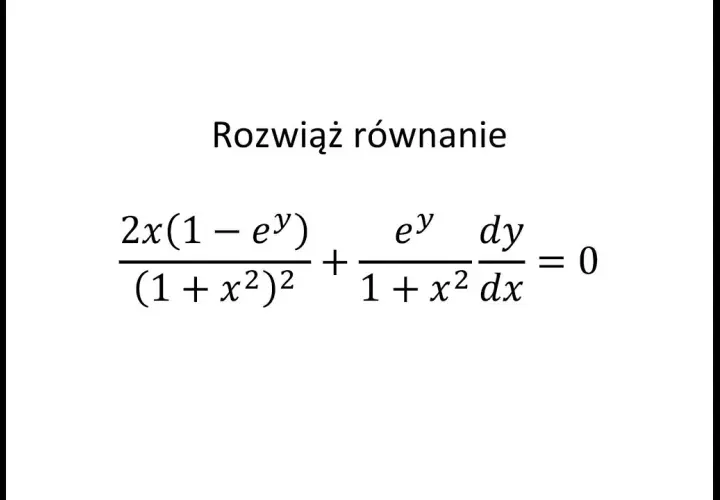 Jak rozwiązać równanie różniczkowe? Sprawdzone metody i przykłady