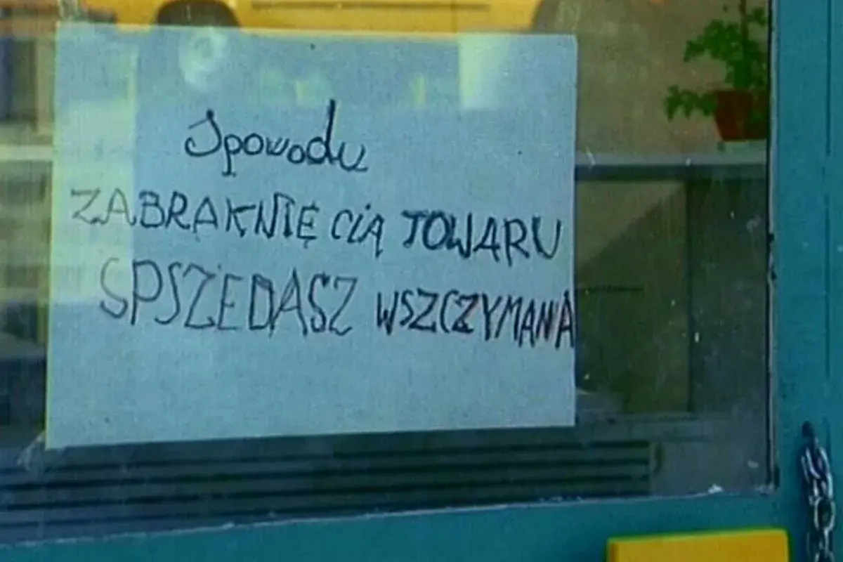 Z powodu braku towaru sprzedaż wstrzymana. Naprawdę pisownia!